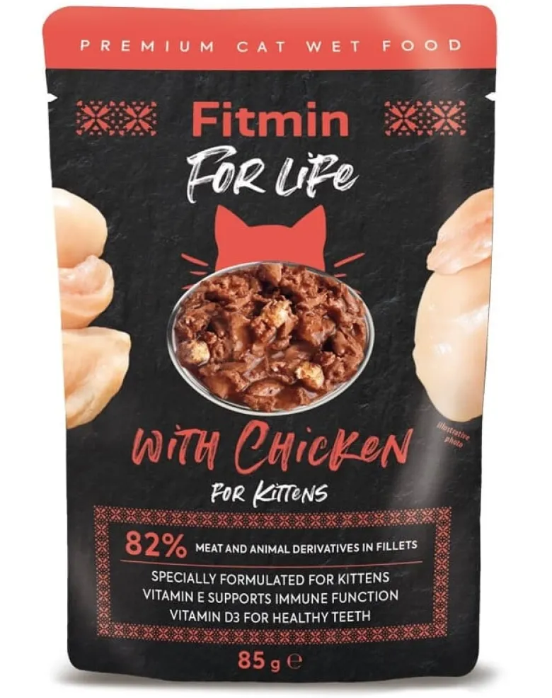 FITMIN Cat For Life pouch kitten chicken 85 g