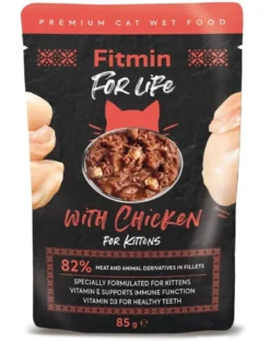 FITMIN Cat For Life pouch kitten chicken 28 x 85 g