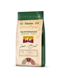 FITMIN Dog Nutritional Programme Medium Maxi Maintenance Lamb&Beef 12 kg