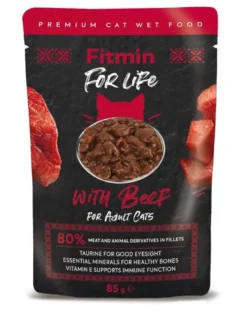 FITMIN For Life For Adult Cats Beef 85g