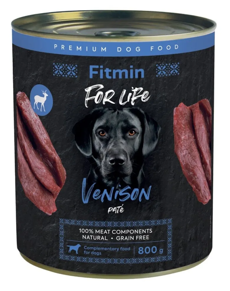 FITMIN For Life Venison Pate 800 g paté di cervo per cani