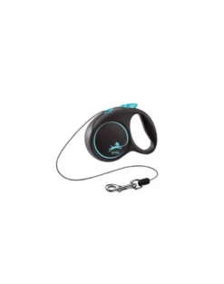 FLEXI Black Design S Cord 5 m guinzaglio automatico blu