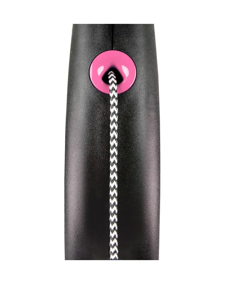 FLEXI Black Design S Cord 5 m pink guinzaglio automatico