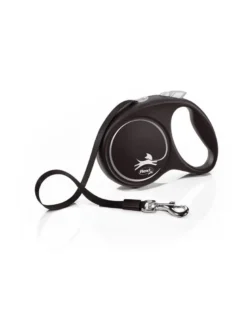 FLEXI Guinzaglio automatico Black Design M cinghia 5 m nero