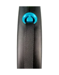 FLEXI Guinzaglio automatico Black Design S strap 5 m blu