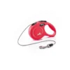 FLEXI Guinzaglio automatico New Classic XS Corda 3 m Rosso