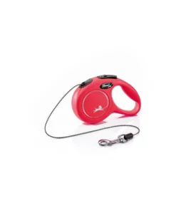 FLEXI Guinzaglio automatico New Classic XS Corda 3 m Rosso