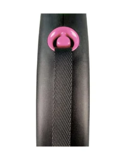 FLEXI Guinzaglio Black Design S Fettuccia 5 m rosa