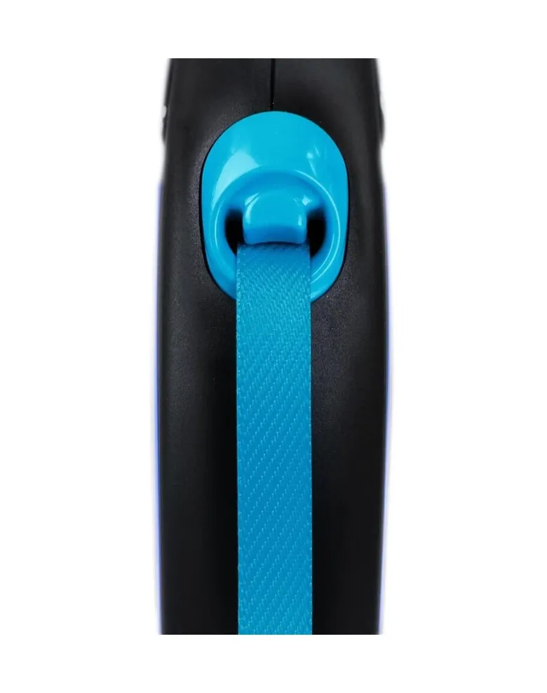 FLEXI New Neon S Tape 5 m blue guinzaglio automatico