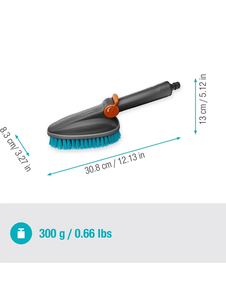 GARDENA Cleansystem spazzola manuale dura M