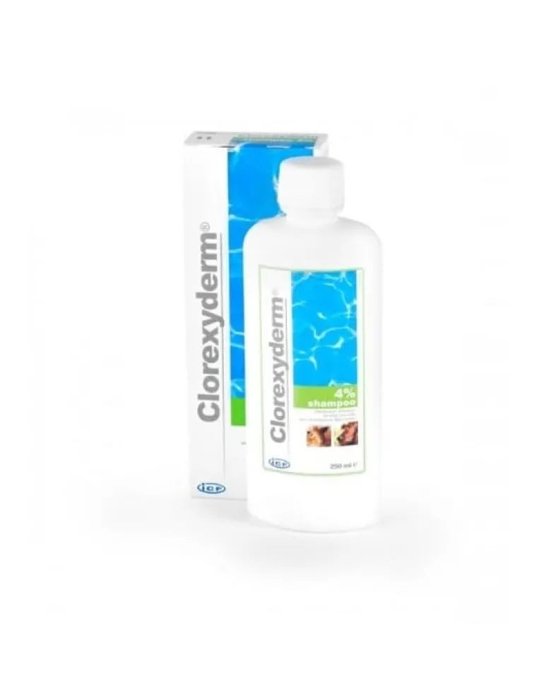 GEULINICX Clorexyderm Shampoo 4% 250ml shampoo concentrato per cani e gatti