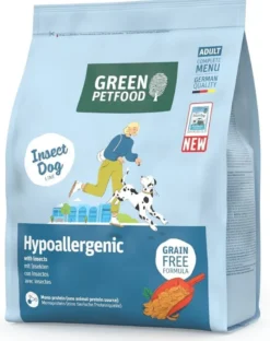 GREEN PETFOOD InsectDog Hypoallergen 900g cibo senza cereali con proteine di insetti per cani