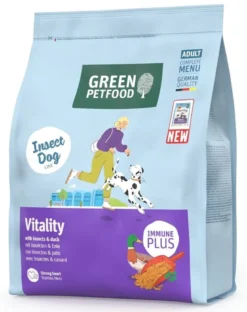 GREEN PETFOOD InsectDog with Duck Vitality 900g con proteine di insetti e anatra per cani adulti