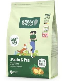 GREEN PETFOOD VeggieDog con Patate e Piselli 3kg cibo vegetariano con patate e piselli per cani