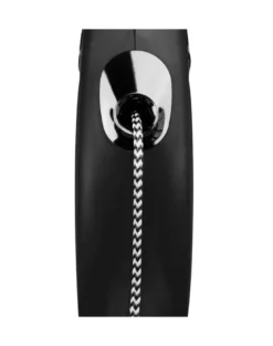 Guinzaglio FLEXI New Classic S corda 8 m. Nero. Fino a 12 kg.