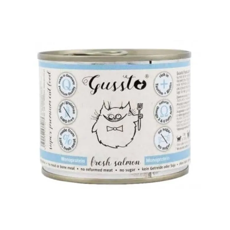 GUSSTO Cat Fresh Salmon 12x200g