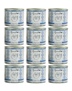 GUSSTO Cat Fresh Turkey & Tuna cibo umido per gatti tacchino e tonno 12x200 g