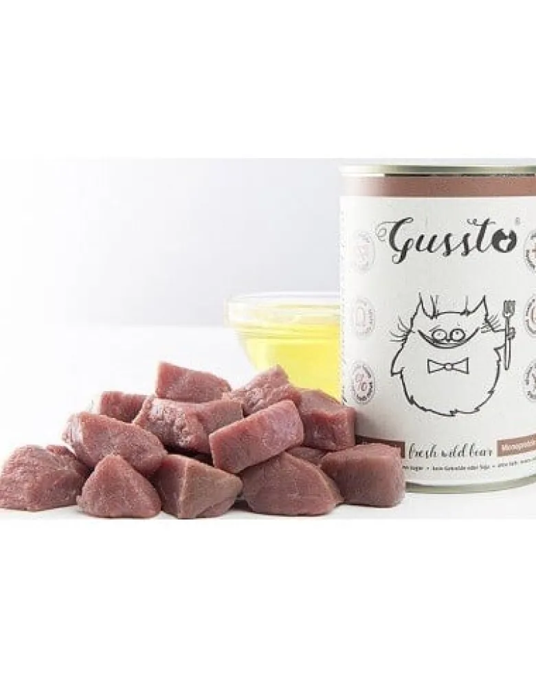 GUSSTO Cat Fresh Wild Boar cibo umido per gatti cinghiale 400 g