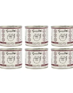 GUSSTO Cat Fresh Wild Boar cibo umido per gatti cinghiale 6x200 g