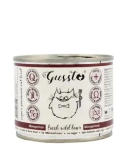 GUSSTO Cat Fresh Wild Boar cibo umido per gatti cinghiale 6x200 g