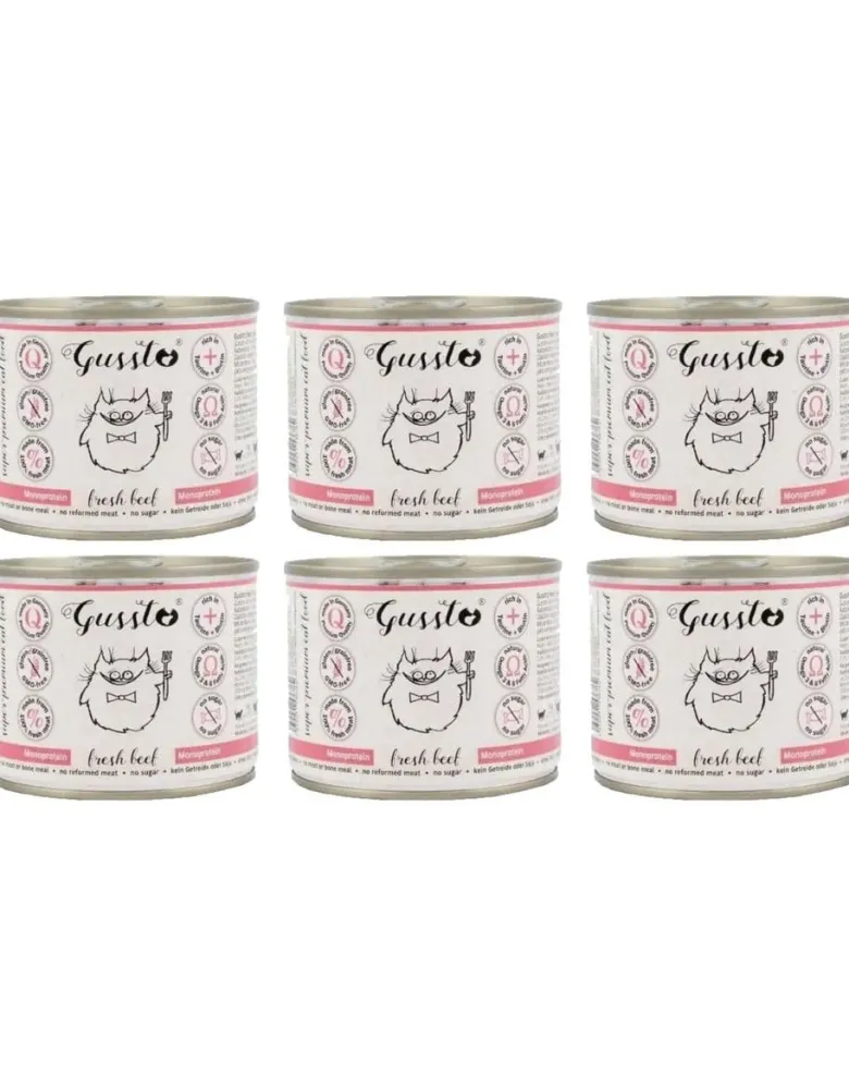 GUSSTO Fresh Beef - carne fresca di bovino 6x200 g