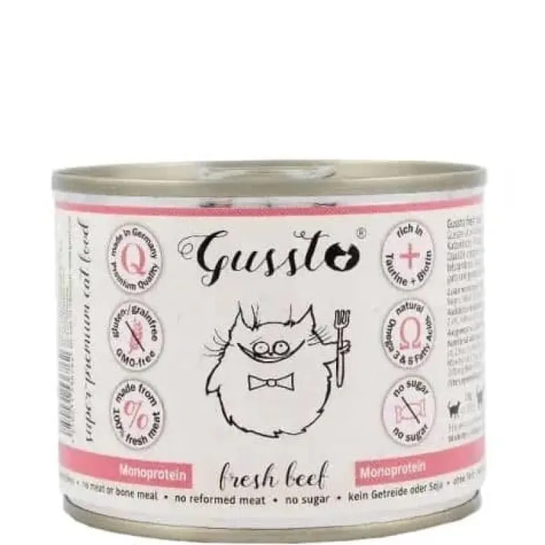 GUSSTO Fresh Beef - carne fresca di bovino 6x200 g