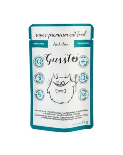 GUSSTO Fresh Deer 85 g cervo fresco, cibo umido monoproteico per gatti