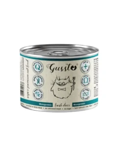 GUSSTO Fresh Deer 200 g cervo fresco, cibo umido monoproteico per gatti