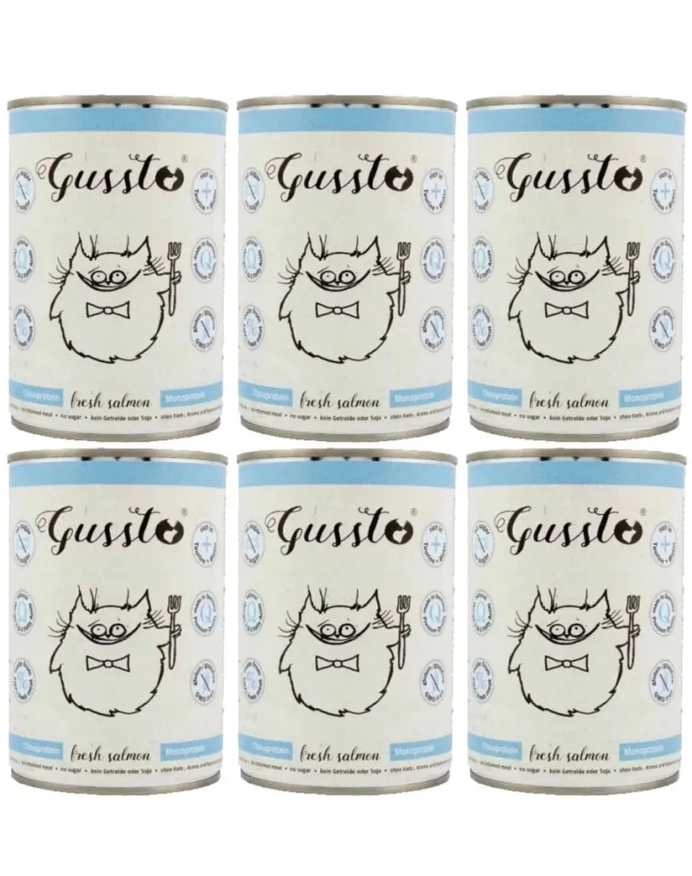 GUSSTO Fresh Salmon - salmone fresco 6x400 g