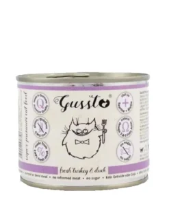 GUSSTO Fresh Turkey & Duck - carne fresca di tacchino con anatra 200 g