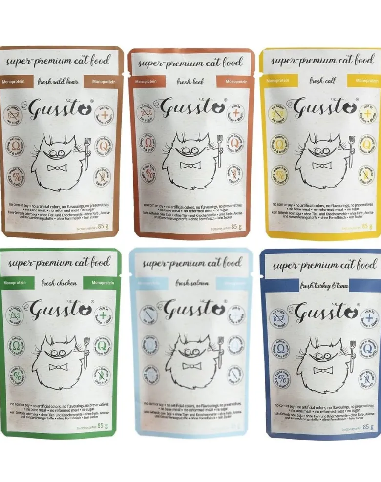 GUSSTO Miscela di gusti per gatti 6x85 g