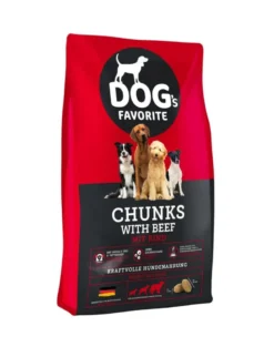 HAPPY DOG Dogs Favorit Chunks with Beef 15 kg