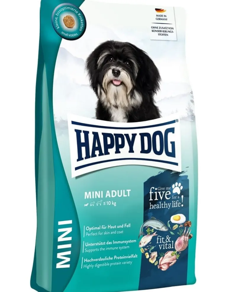 HAPPY DOG Fit & Vital Adult Mini 4 kg cibo secco per cani di piccola taglia