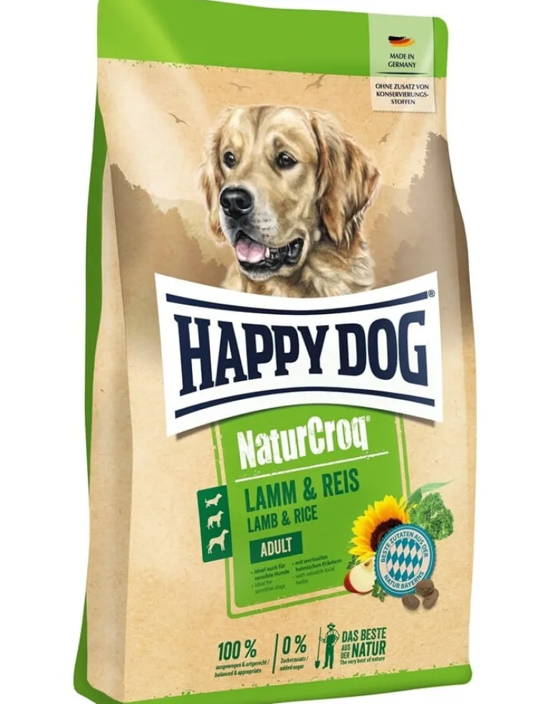 HAPPY DOG NaturCroq Lamm & Reis 11 kg agnello e riso, cibo secco per cani