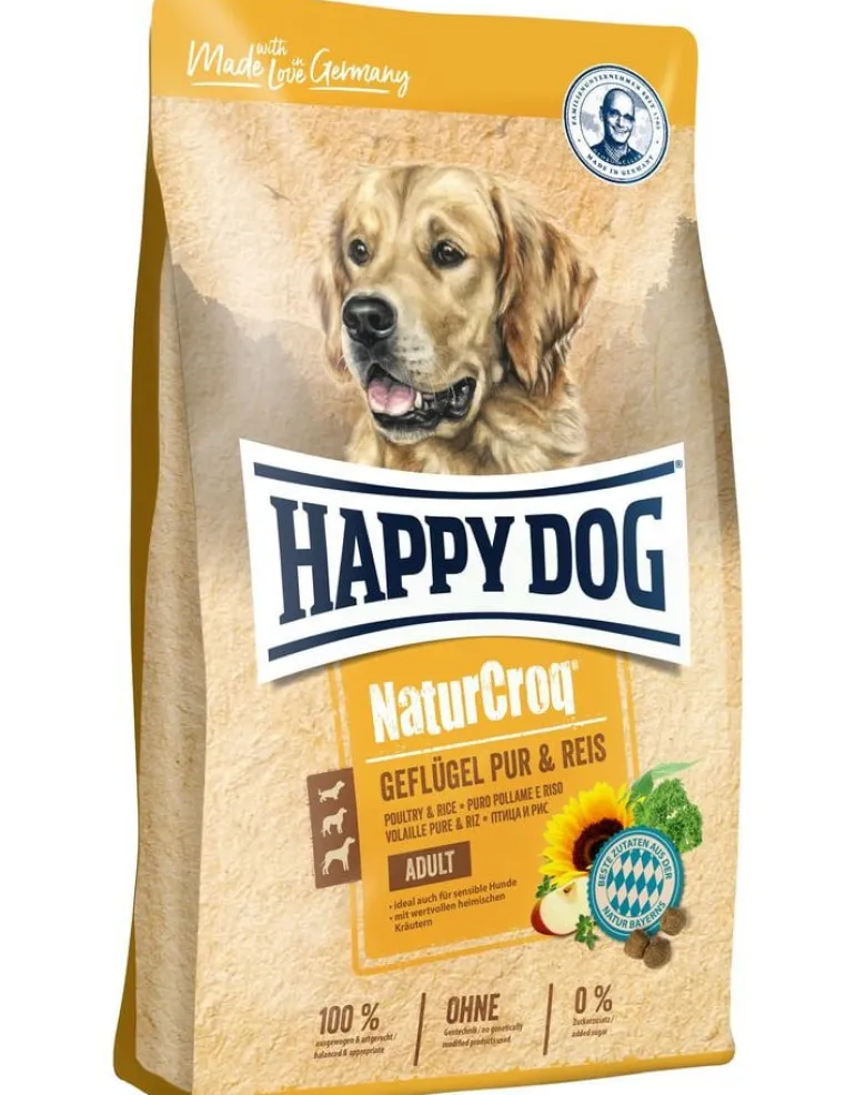 HAPPY DOG NaturCroq Pollo e riso 4 kg