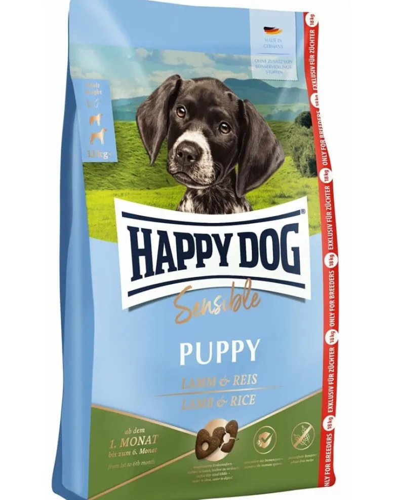 HAPPY DOG Profi Sensible Puppy 18 kg agnello e riso, crocchette per cuccioli