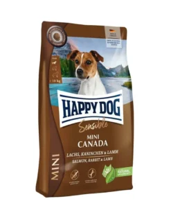 HAPPY DOG Sensible Mini Canada 4kg salmone, coniglio e agnello