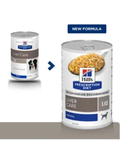 HILL'S Prescription Diet Canine l/d Liver Care 10 kg per cani con problemi epatici + 3 scatolette x 370g GRATIS