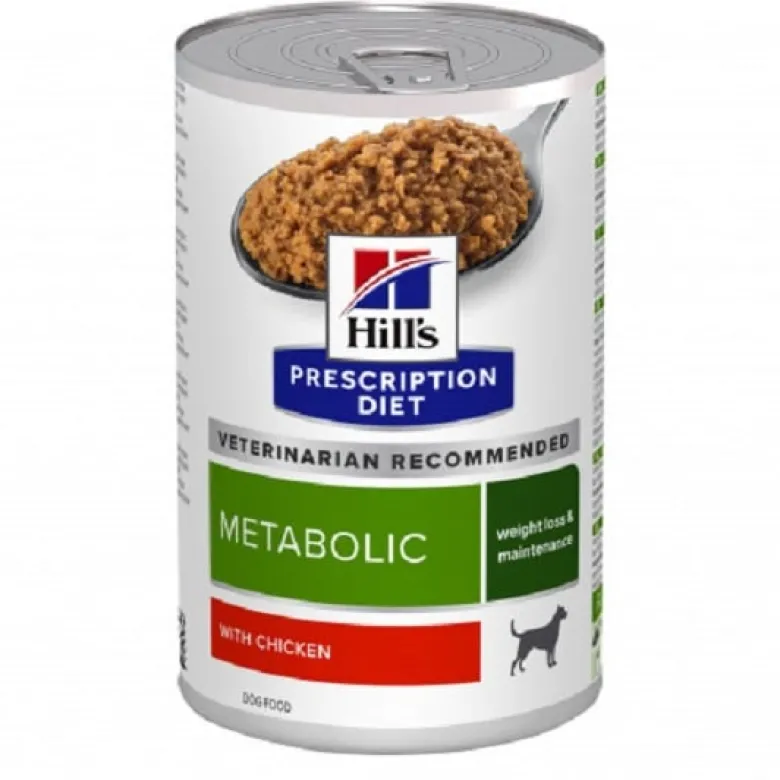 HILL'S Prescription Diet Canine Metabolic 12kg per cani in sovrappeso + 3 scatolette x 370g per cani in sovrappeso GRATIS