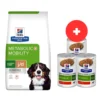 HILL'S Prescription Diet Canine Metabolic + Mobility 12kg per cani in sovrappeso + 3 scatolette x 370g GRATIS