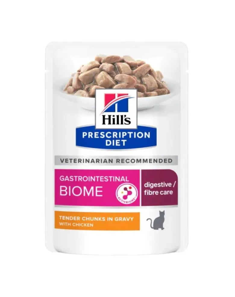 HILL'S Prescription Diet Feline Biome con pollo in bustina 12x85 g
