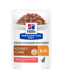 HILL'S Prescription Diet Feline k/d con salmone in bustina 12x85 g