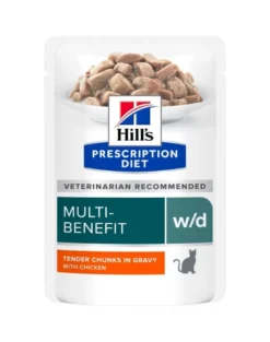 HILL'S PRESCRIPTION DIET Feline w/d Multi-Benefit con pollo 12 x 85g in bustina