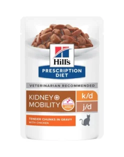 HILL'S PRESCRIPTION DIET k/d + Mobility con pollo 12 x 85g in bustina