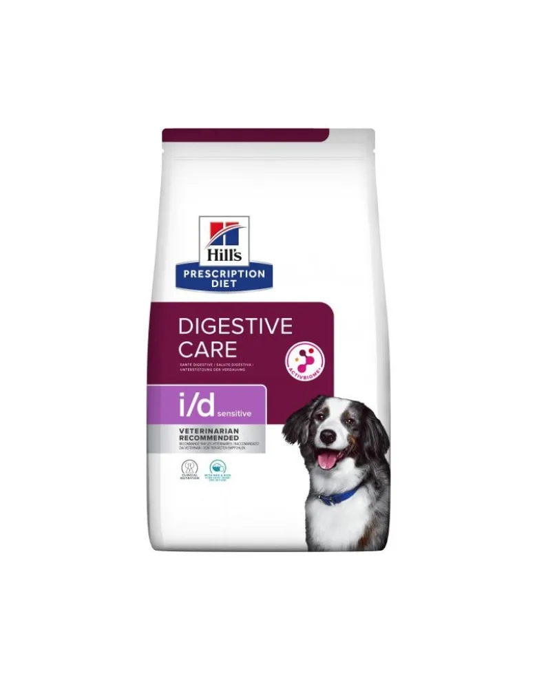 HILL'S Prescription Diet Sensitive Digestive Care i/d Activ Biome uovo e riso 12 kg + 3 scatolette x 360g GRATIS