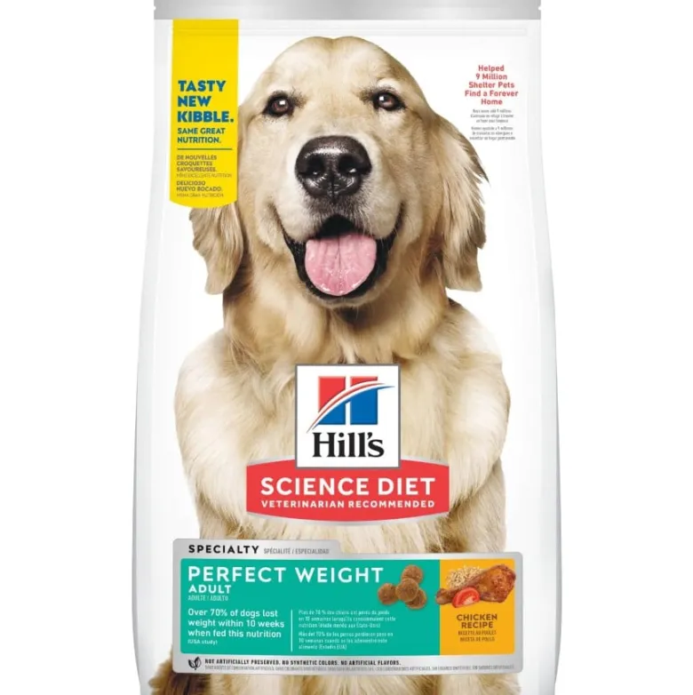 HILL'S Science Plan Adult 1+ Perfect Weight Large breed con pollo 12kg + 3 scatolette GRATIS