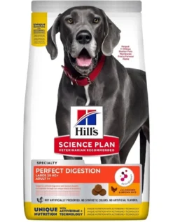 HILL'S Science Plan Canine Adult Large Perfect Digestion Chicken and Brown Rice 14kg alimento per una digestione sana per cani di taglia grande