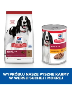 HILL'S Science Plan Canine Adult Medium Lamb & Rice 18kg per cani di taglia media con agnello e riso + 3 scatolette di cibo umido HILL'S GRATIS