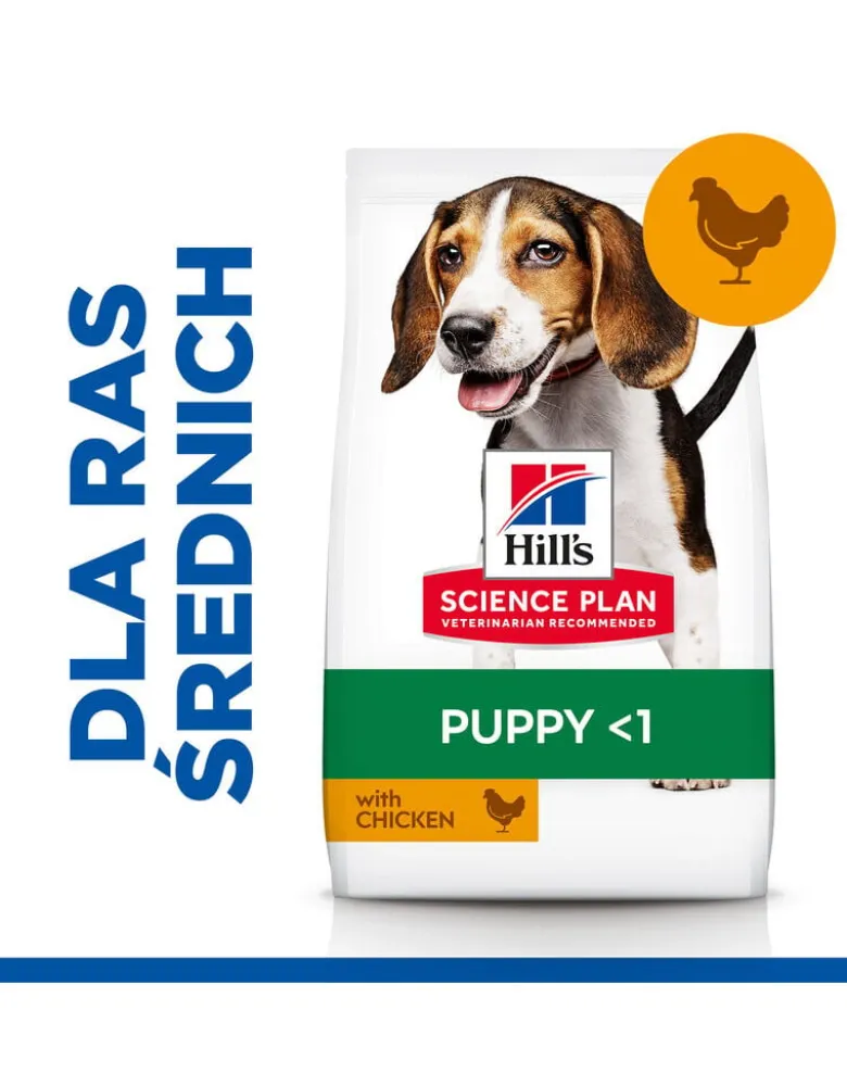 HILL'S Science Plan Canine Puppy Medium Chicken 18 kg cibo per cani di razza media pollo