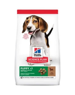 HILL'S Science Plan Puppy <1 Medium breed cibo secco con riso e agnello 14 kg